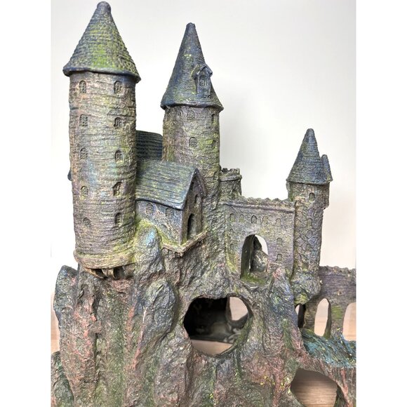 Medieval Castle Aquarium Ornament Large 15'' x 13.5'' x 8'' - Picture 2 of 6
